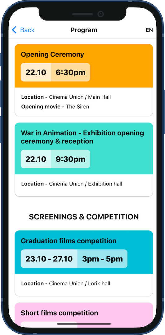 ReA Festival App Screenshot 2